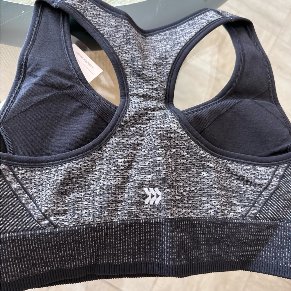 Women's Target/All In Motion Gray/Black Racerback Sports Bra